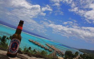 La laguna de la isla de Moorea en Polinesia Francesa