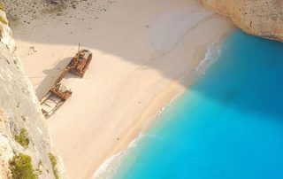 Playa Navagio, en Zakynthos, Grecia