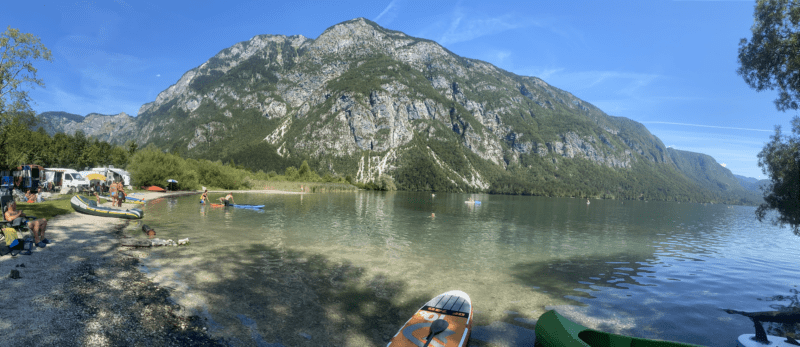 Panorámica del lago Bohinj