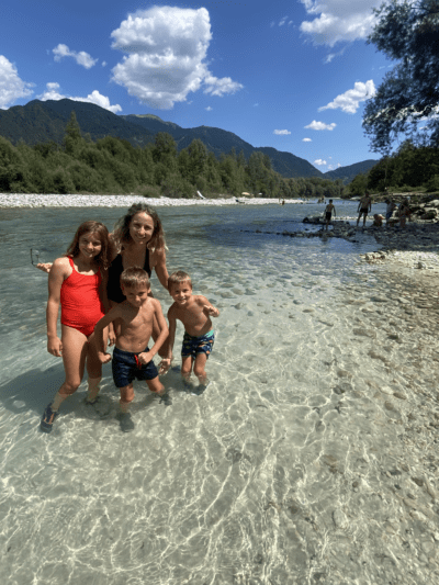 río Soca en Tolmin