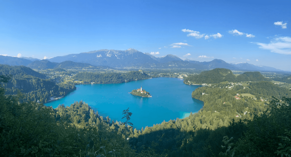 Panorámica del lago Bled