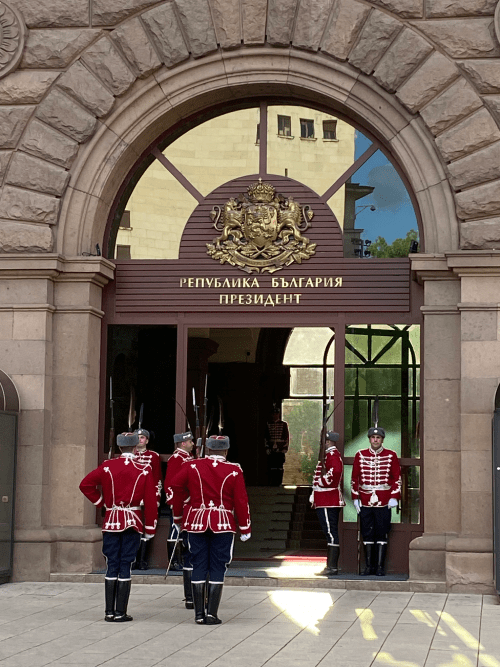 Cambiode guardia en Sofía