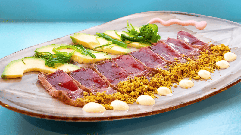 Delicioso plato de Atún Rojo